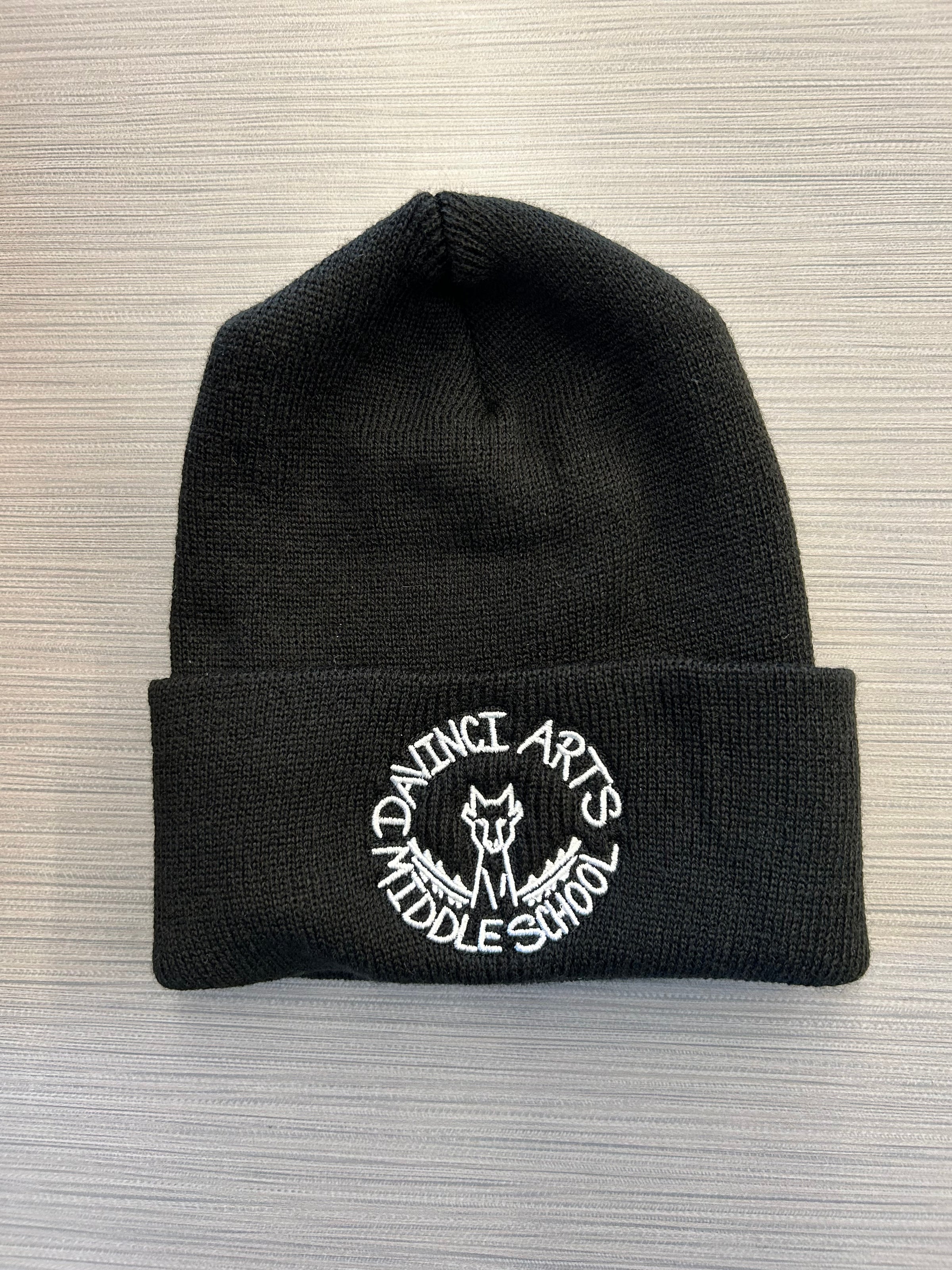 Beanie Knit Cuffed Hat 2023 Logo | da Vinci Arts Middle